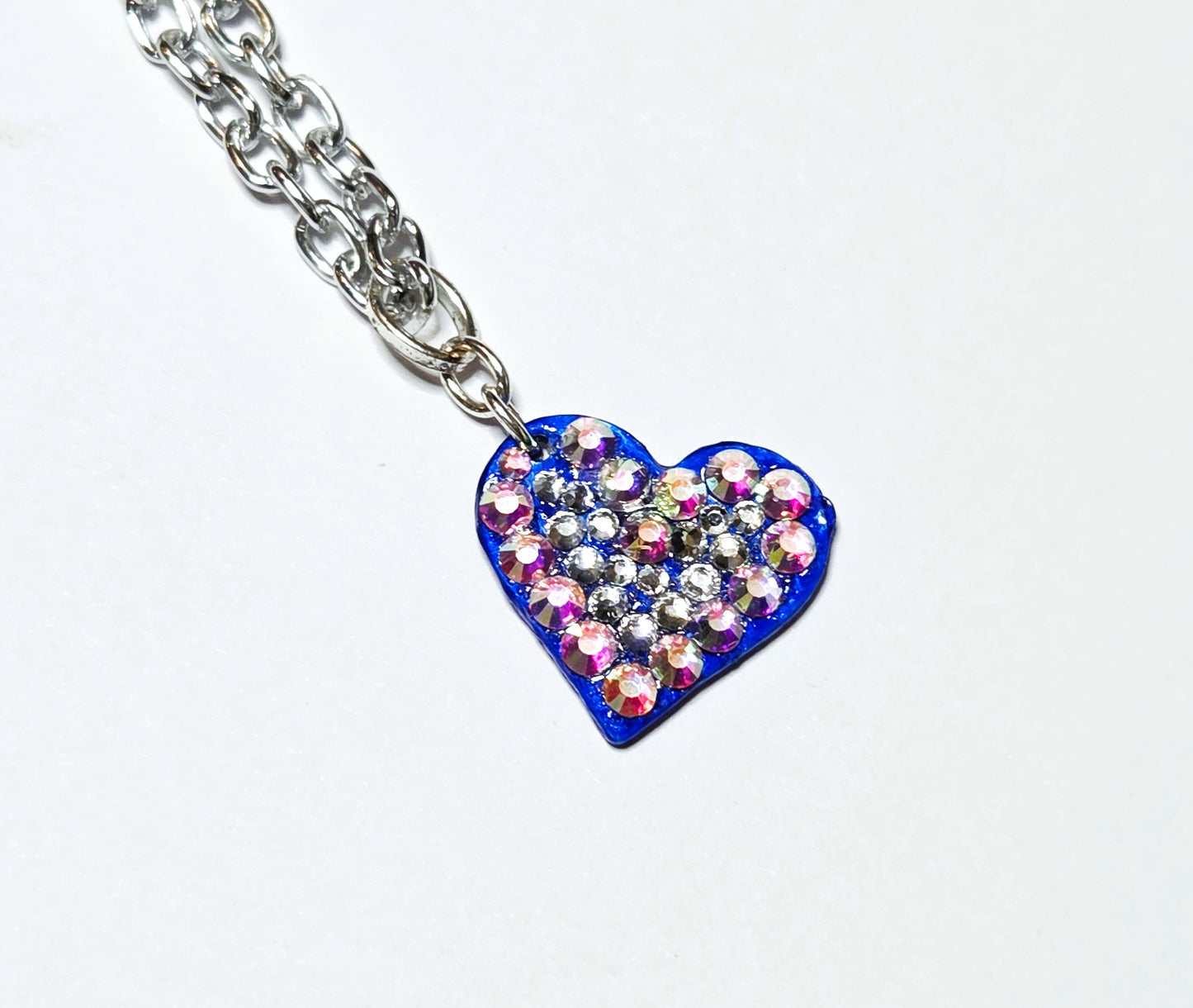 WHOLE HEARTED AMERICAN #14 - HANDMADE SWAROVSKI PENDANT NECKLACE