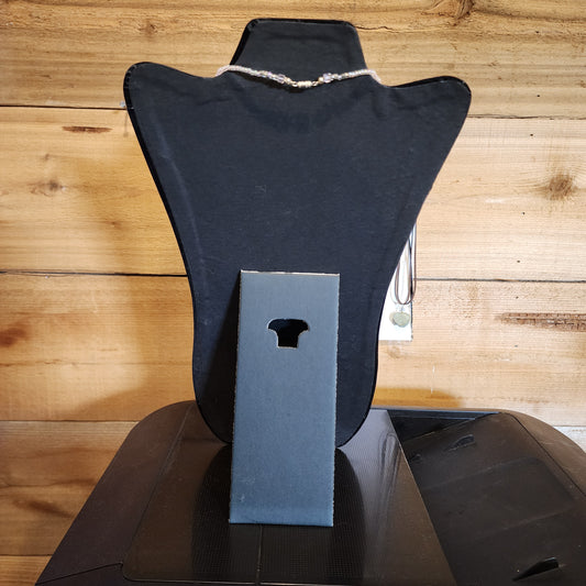 2 - 14" BLACK VELVET EASEL BACK NECKLACE STANDS