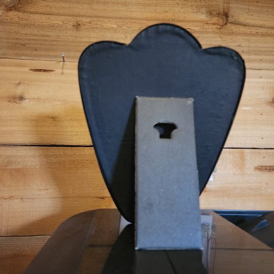 2 - 11" BLACK VELVET EASEL BACK JEWELRY STANDS