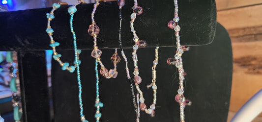 3 - 2pc BEADED NECKLACE SETS