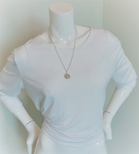 CHAMPAGNE #4 - HANDMADE SWAROVSKI PENDANT NECKLACE