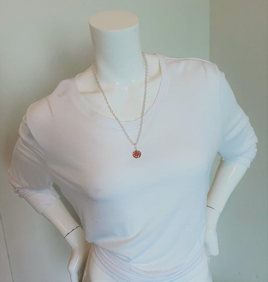 COPPER GLOW #6 - HANDMADE SWAROVSKI PENDANT NECKLACE