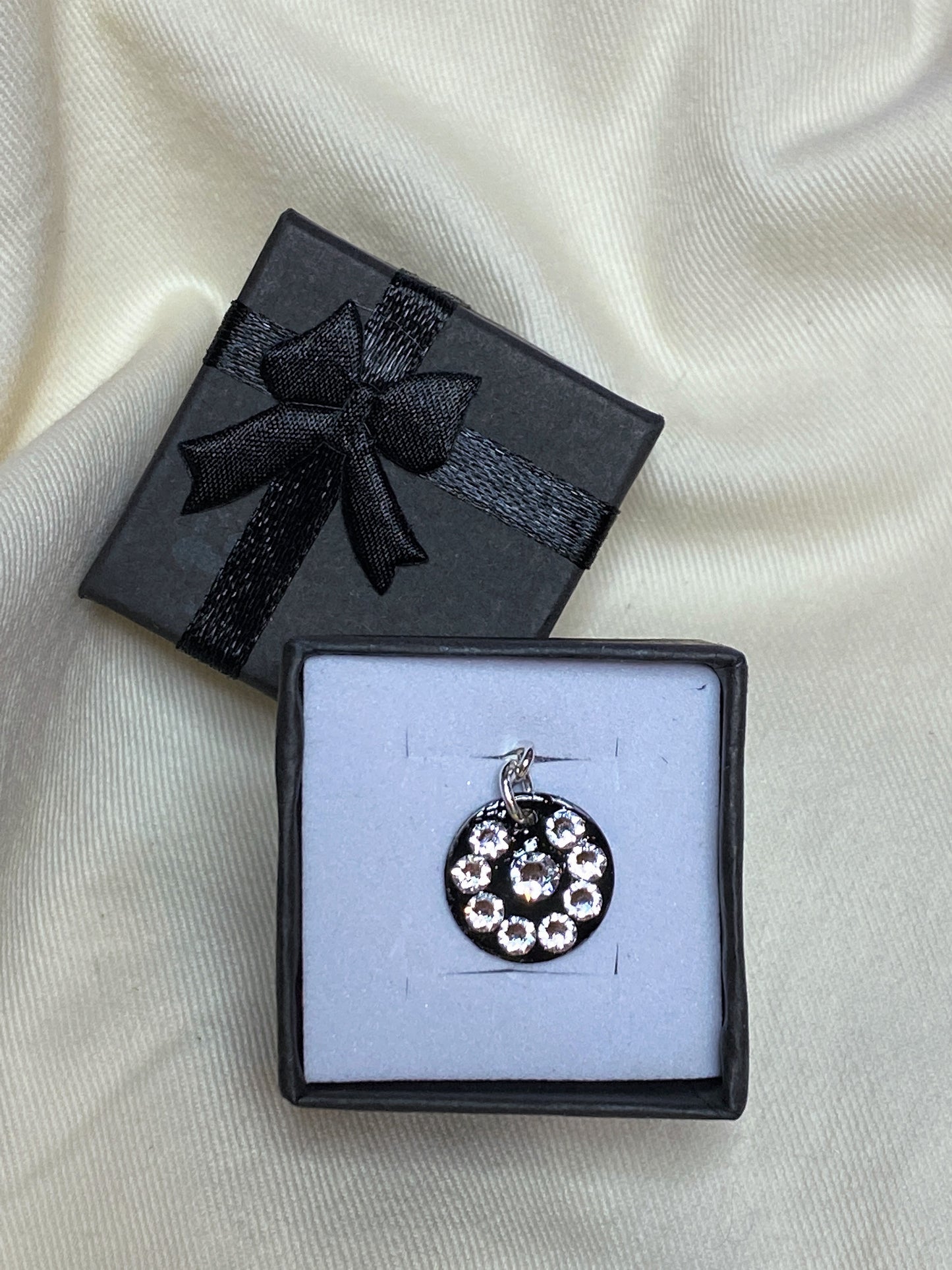 MINI DARK #8 - HANDMADE SWAROVSKI PENDANT NECKLACE