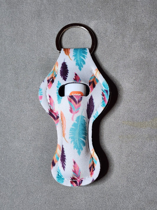 FEATHERS - LIP BALM KEYCHAIN