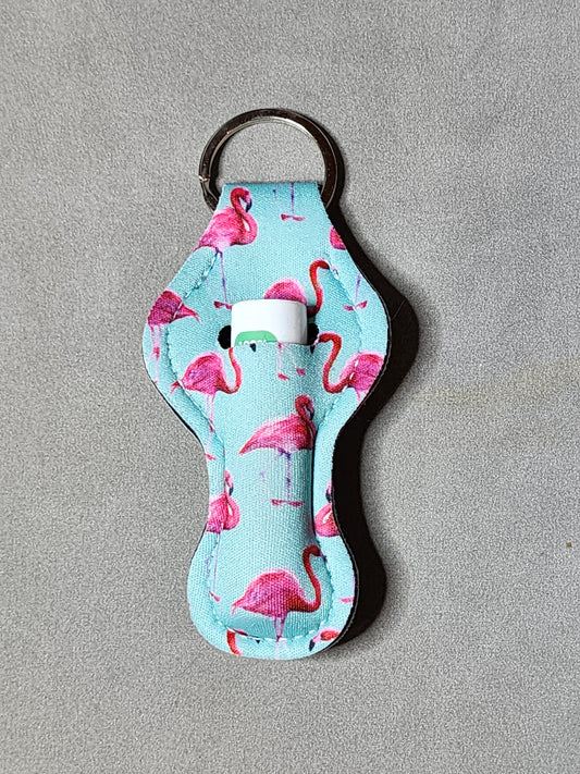 FLAMINGO - LIP BALM KEYCHAIN