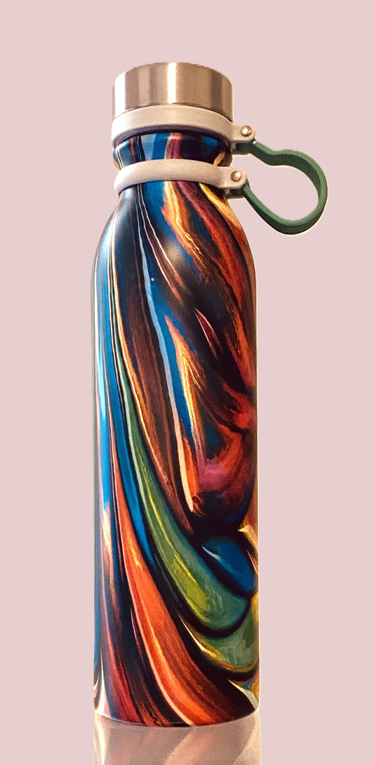 PINK HEARTS - LADIES SAFETY ACTIVEWEAR TANK & WATER BOTTLE COMBO