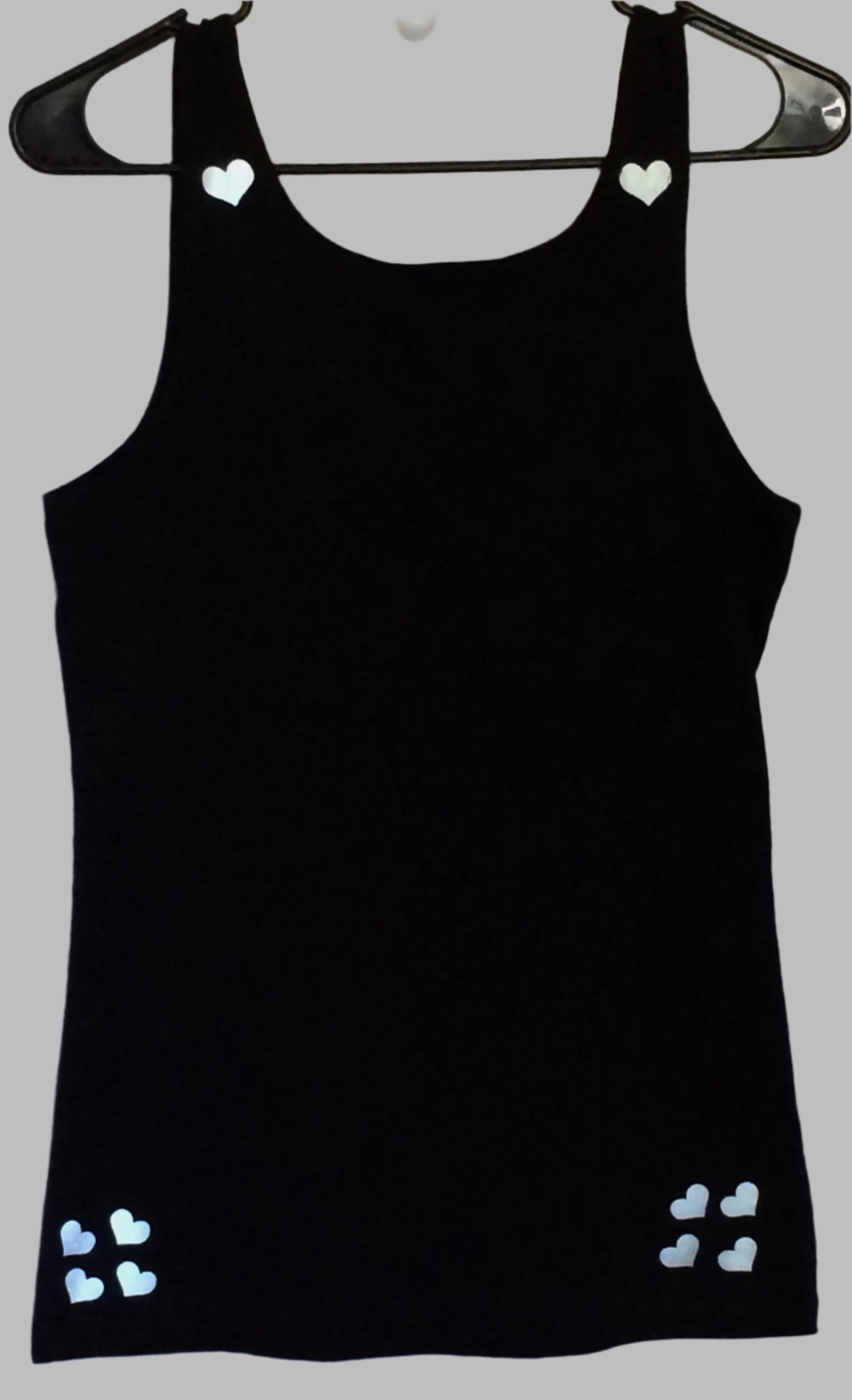 SILICONE FREE BLK - LADIES SAFETY ACTIVEWEAR TANK & MIXER WATER BOTTLE COMBO
