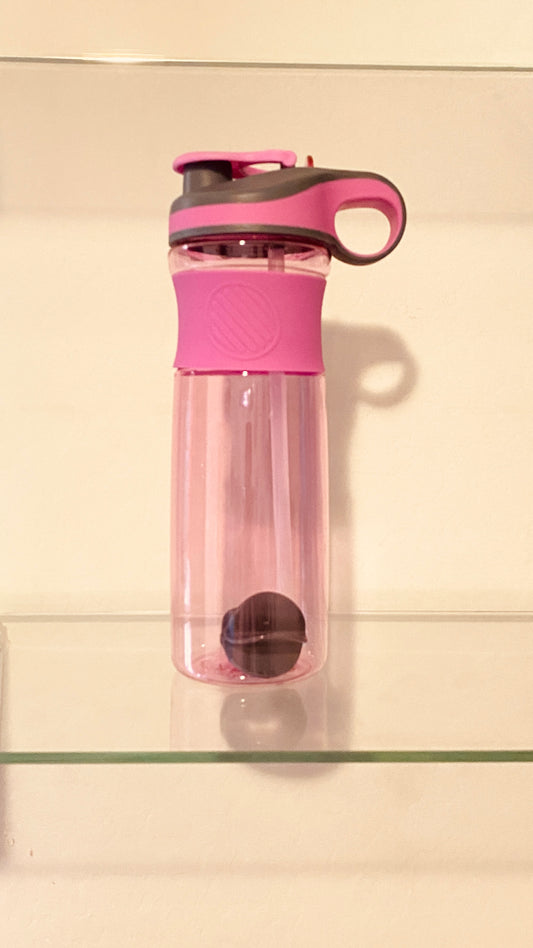 SILICONE FREE BLK - LADIES SAFETY ACTIVEWEAR TANK & MIXER WATER BOTTLE COMBO