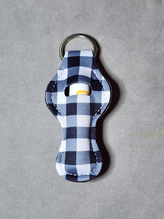 PLAID BKWT- LIP BALM KEYCHAIN