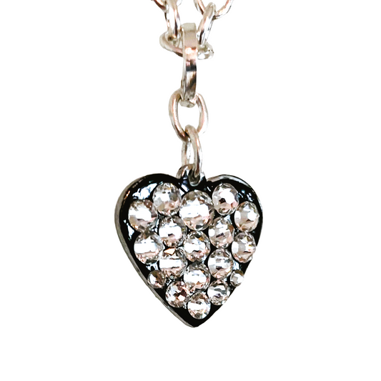 BLACK ICE #49 - HANDMADE SWAROVSKI PENDANT NECKLACE