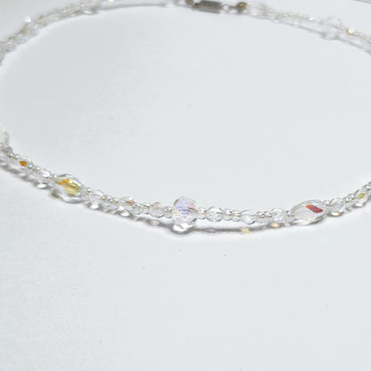 HOLOGRAM 2 SWAROVSKI CRYSTAL NECKLACE