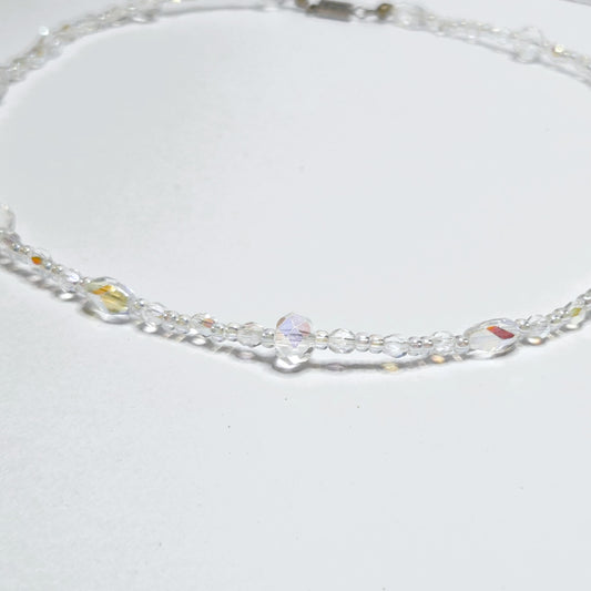HOLOGRAM 2 SWAROVSKI CRYSTAL NECKLACE