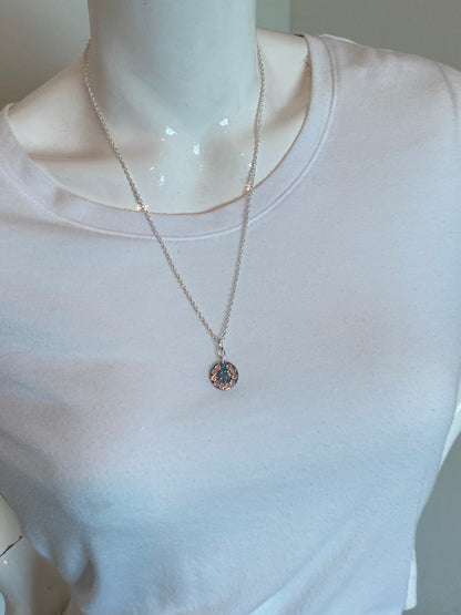 URANUS GLOW #10 - HANDMADE SWAROVSKI PENDANT NECKLACE