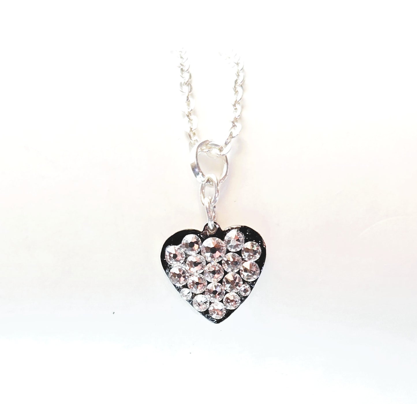 BLACK ICE #49 - HANDMADE SWAROVSKI PENDANT NECKLACE
