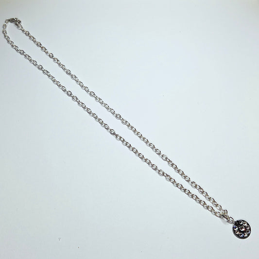 MINI DARK #8 - HANDMADE SWAROVSKI PENDANT NECKLACE