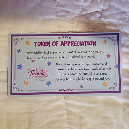 TOKEN OF APPRECIATION 2 SIDED COIN