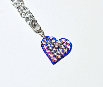 WHOLE HEARTED AMERICAN #14 - HANDMADE SWAROVSKI PENDANT NECKLACE