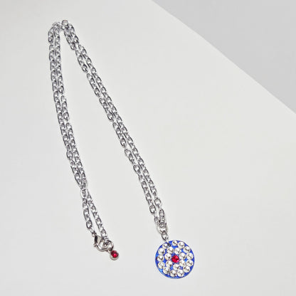 AMERICAN STAR #1 - HANDMADE SWAROVSKI PENDANT NECKLACE