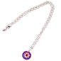 PATRIOT BLUE RING #2 - HANDMADE SWAROVSKI PENDANT NECKLACE