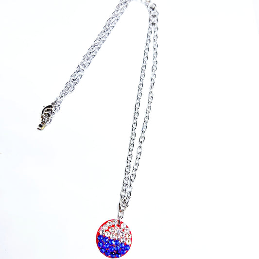 SIMPLE PEACE #5 - HANDMADE SWAROVSKI PENDANT NECKLACE