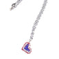 FULL HEART PATRIOT #17 - HANDMADE SWAROVSKI PENDANT NECKLACE
