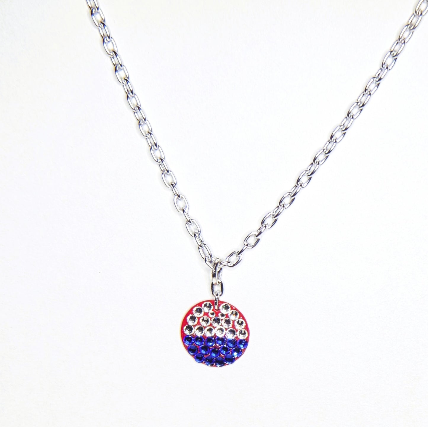 SIMPLE PEACE #5 - HANDMADE SWAROVSKI PENDANT NECKLACE