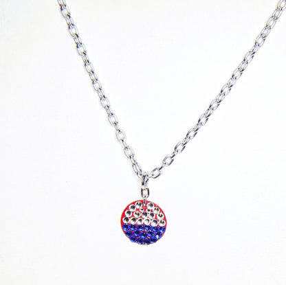 SIMPLE PEACE #5 - HANDMADE SWAROVSKI PENDANT NECKLACE