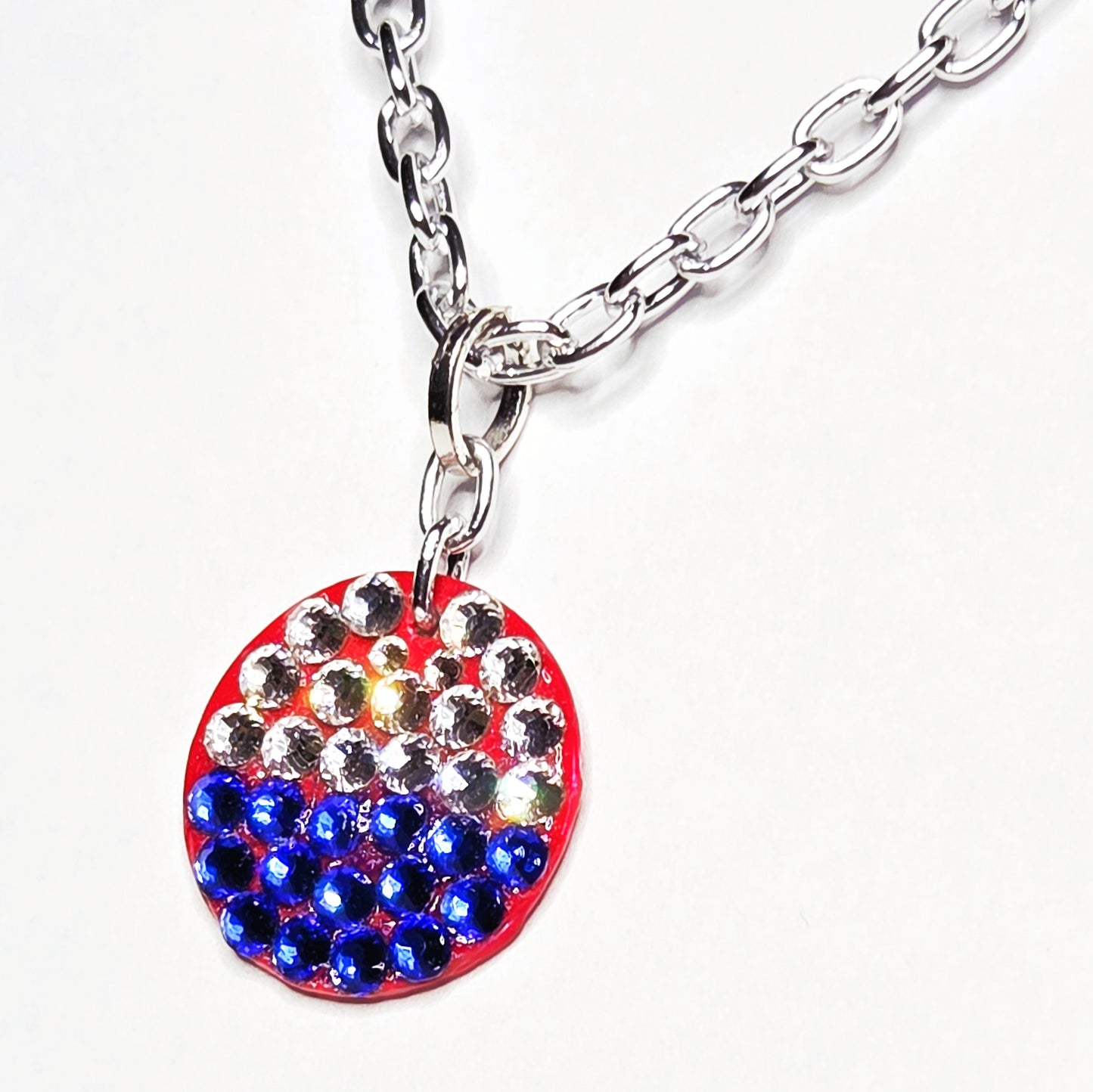 SIMPLE PEACE #5 - HANDMADE SWAROVSKI PENDANT NECKLACE