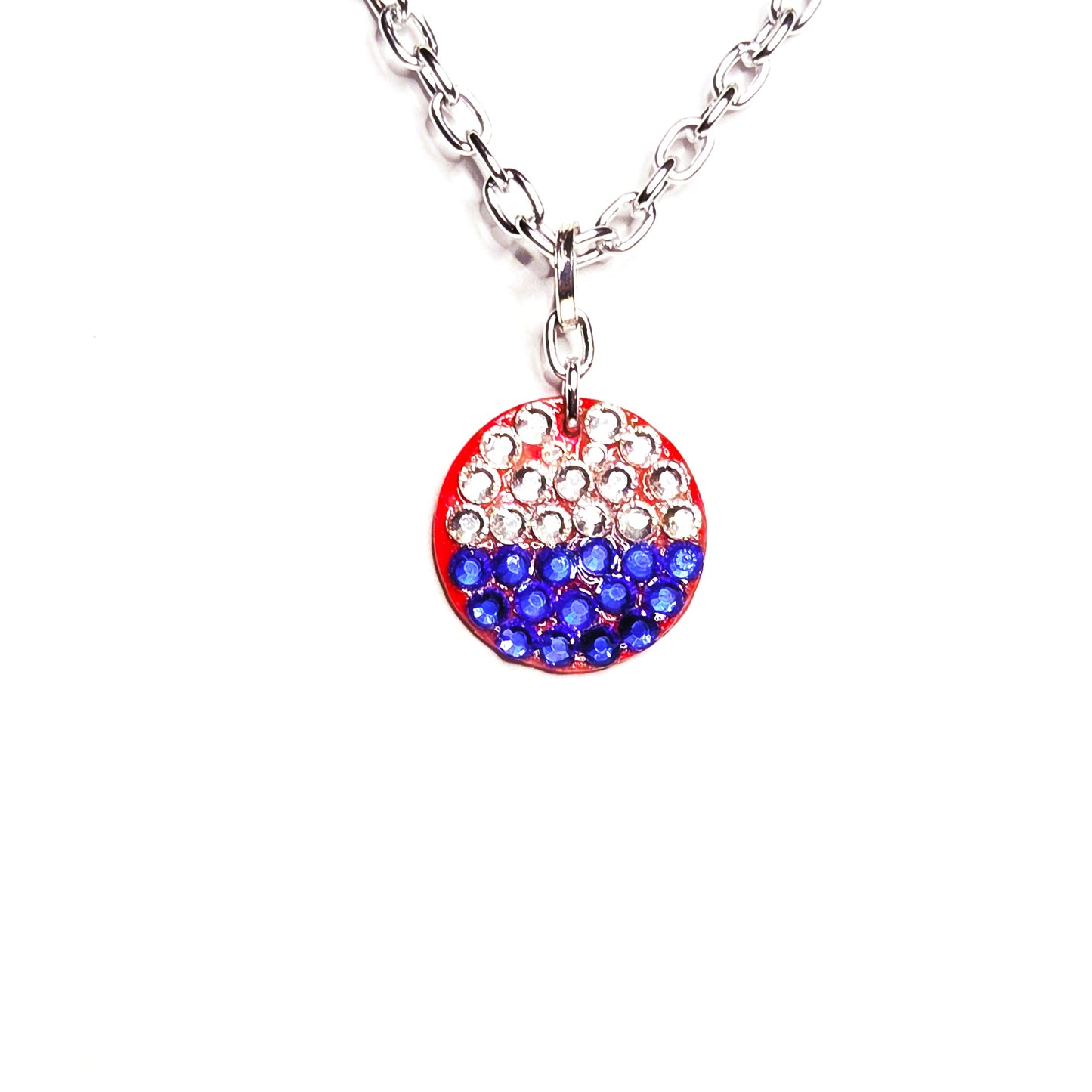 SIMPLE PEACE #5 - HANDMADE SWAROVSKI PENDANT NECKLACE