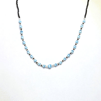 7 - BUNDLE OF TURQ BLUE NECKLACES