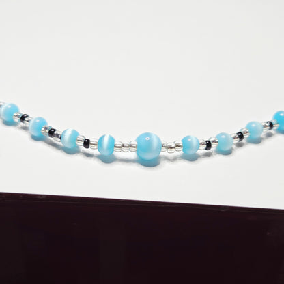 7 - BUNDLE OF TURQ BLUE NECKLACES