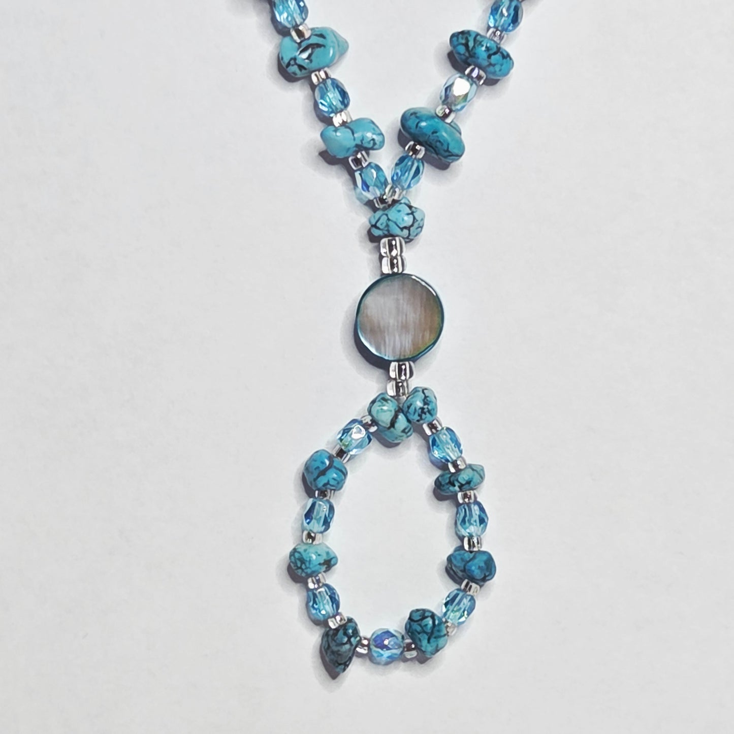 7 - BUNDLE OF TURQ BLUE NECKLACES