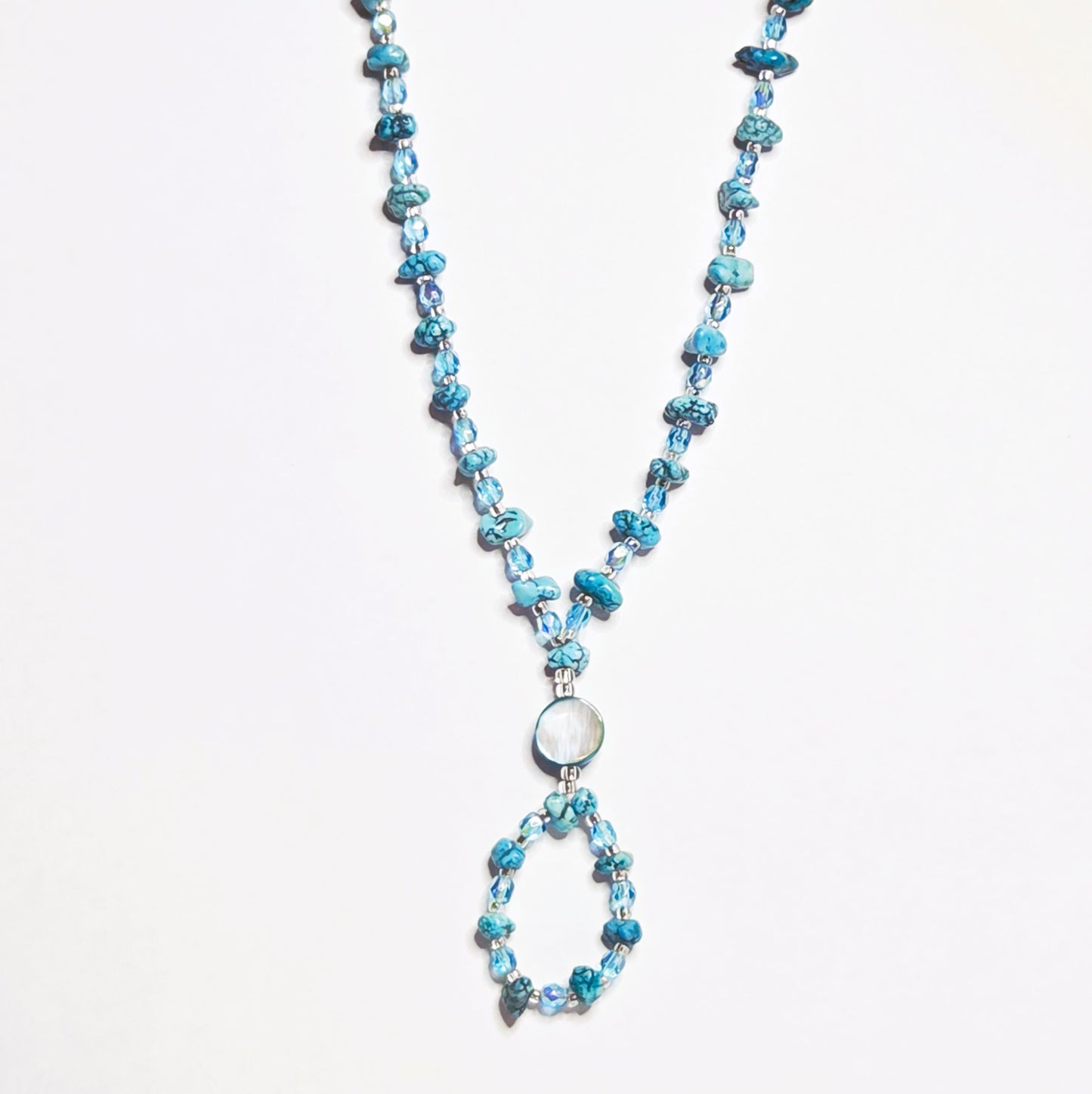 7 - BUNDLE OF TURQ BLUE NECKLACES
