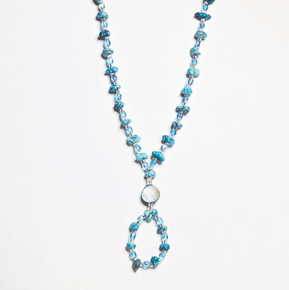 7 - BUNDLE OF TURQ BLUE NECKLACES