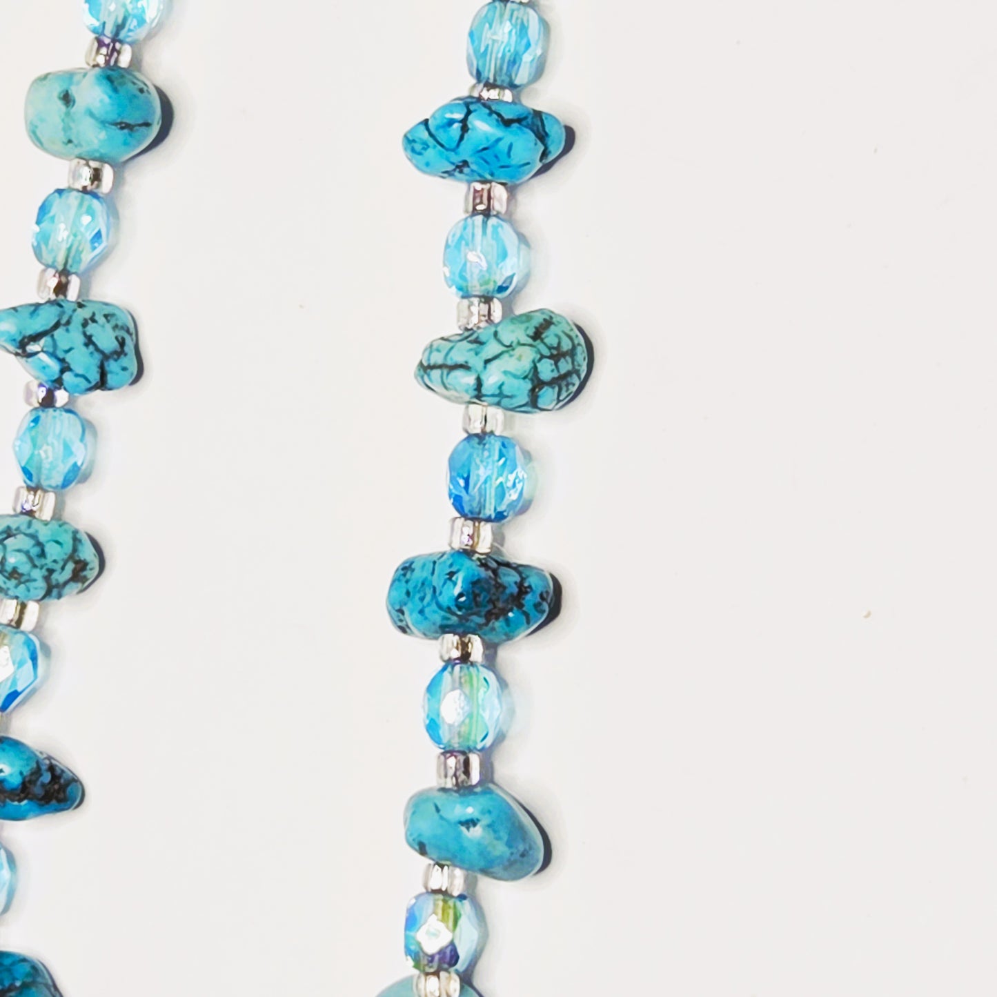 7 - BUNDLE OF TURQ BLUE NECKLACES