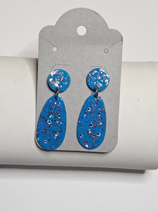 SKY GLITTER HANGING EARRINGS