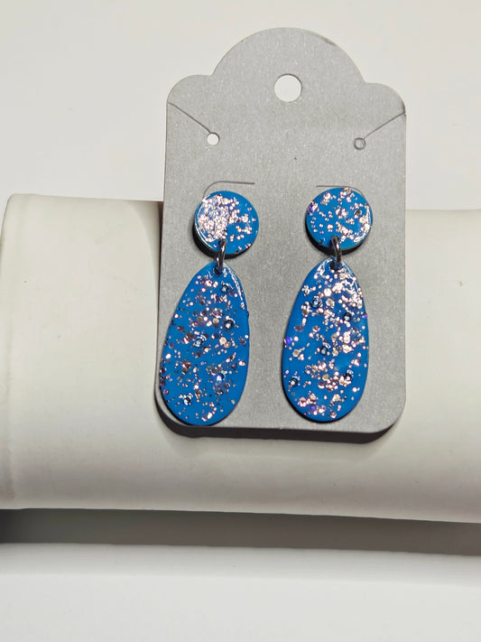 SKY GLITTER HANGING EARRINGS