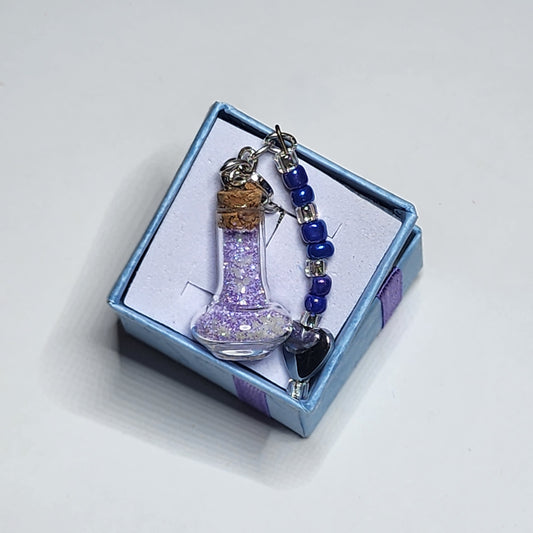 PURPLE HAZE #28 - HEARTS O' GLOW PENDANT NECKLACE