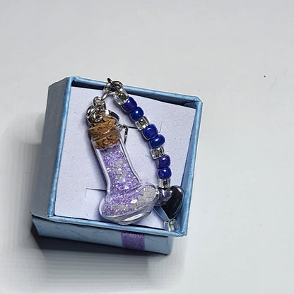 PURPLE HAZE #28 - HEARTS O' GLOW PENDANT NECKLACE