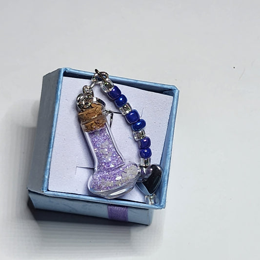 PURPLE HAZE #28 - HEARTS O' GLOW PENDANT NECKLACE