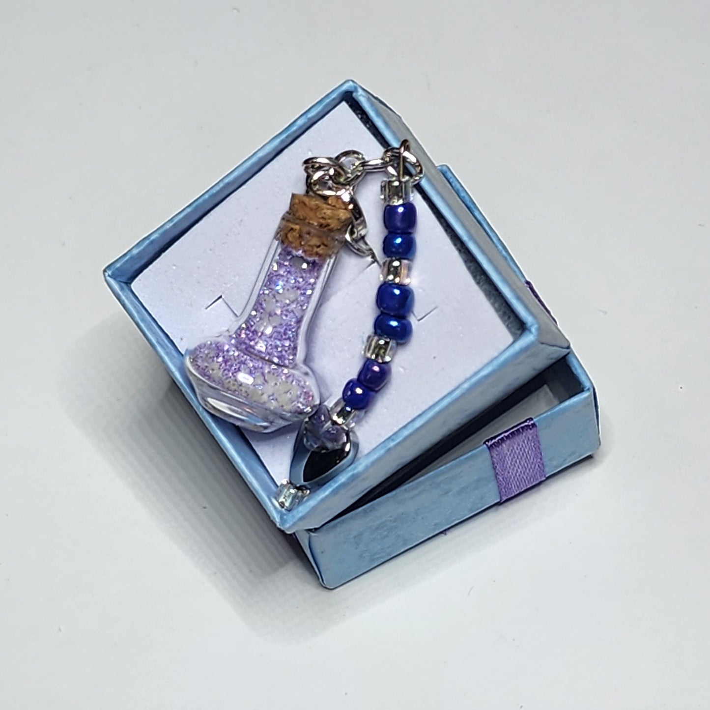 PURPLE HAZE #28 - HEARTS O' GLOW PENDANT NECKLACE