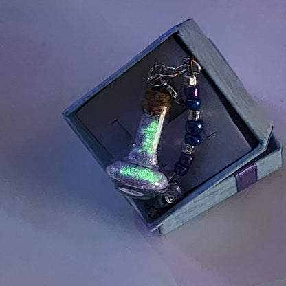 PURPLE HAZE #28 - HEARTS O' GLOW PENDANT NECKLACE