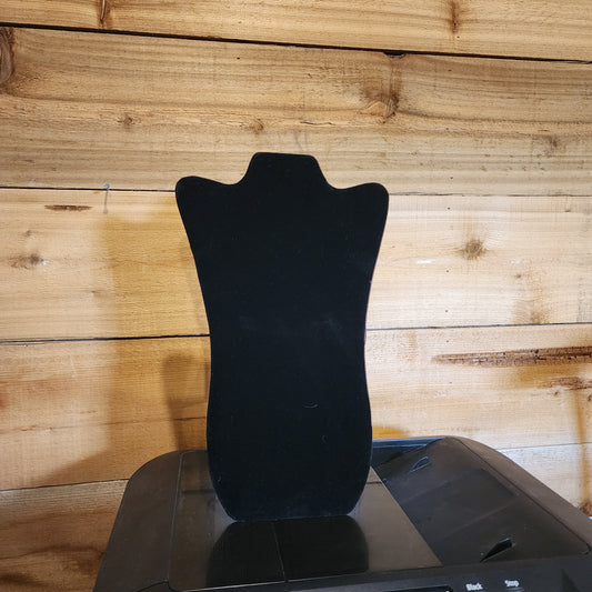 2 - 14" BLACK VELVET EASEL BACK NECKLACE STANDS