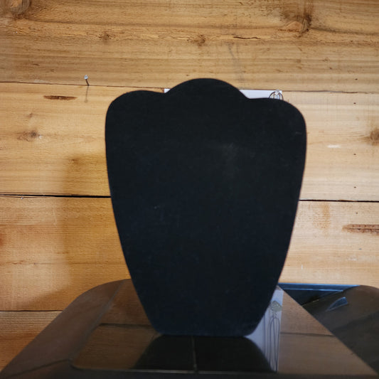 2 - 11" BLACK VELVET EASEL BACK JEWELRY STANDS