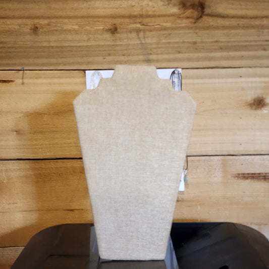2 - BURLAP EASEL BACK NECKLACE DISPLAY