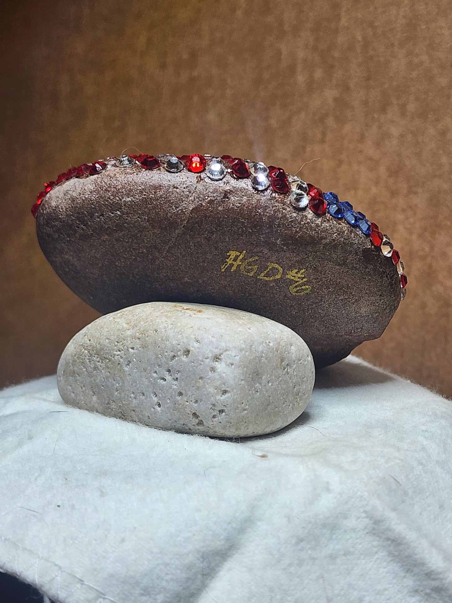 PATRIOT EGG - PATRIOTIC PAPERWEIGHT