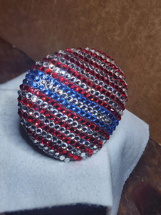 PATRIOT EGG - PATRIOTIC PAPERWEIGHT