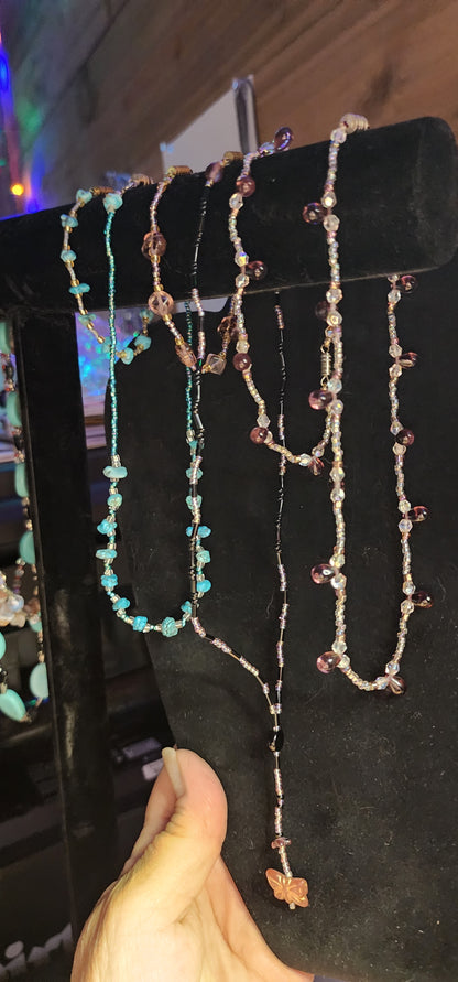 3 - 2pc BEADED NECKLACE SETS