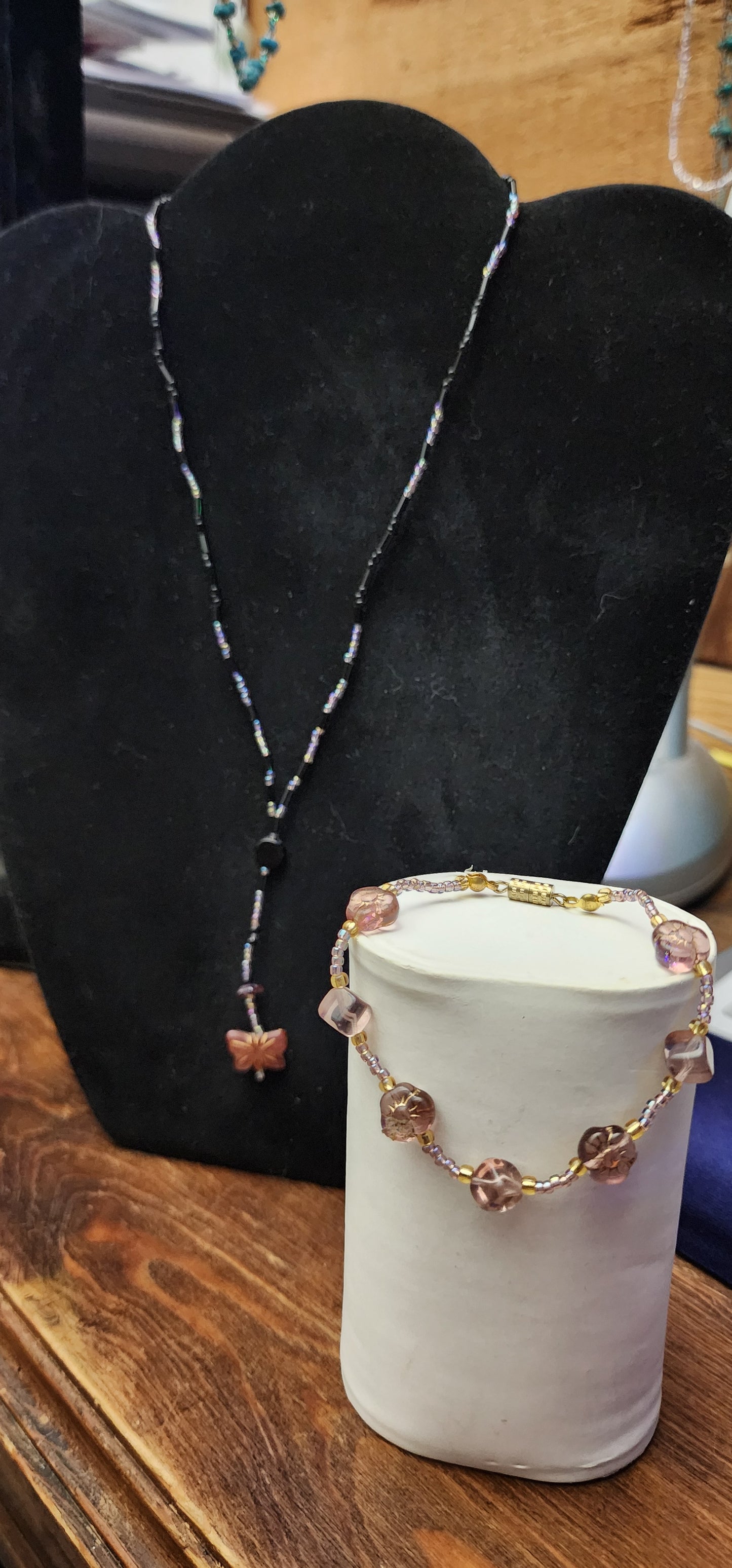 3 - 2pc BEADED NECKLACE SETS