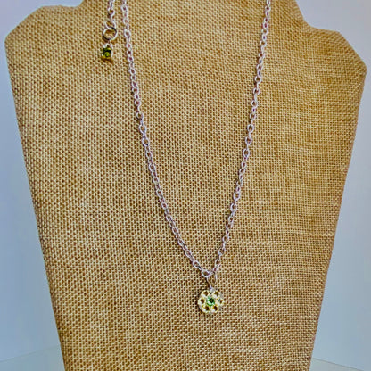 FLOWER POWER #28 - HANDMADE SWAROVSKI PENDANT NECKLACE